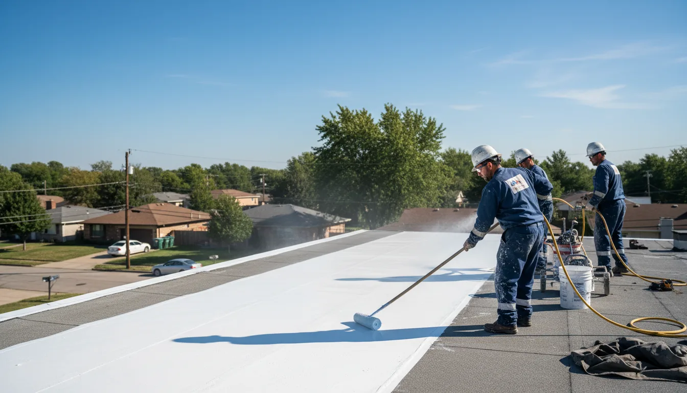 Commercial roof coating in Alexander, KS near me
